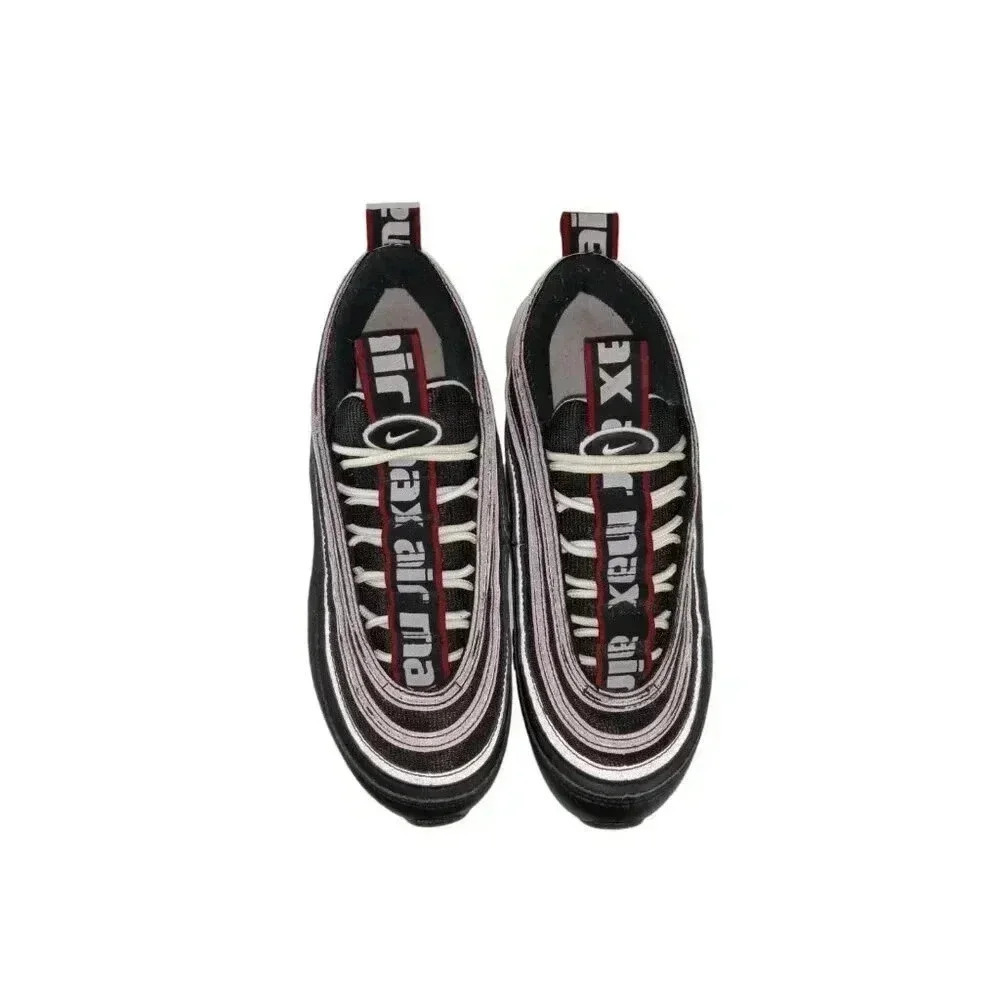 Nike Air Max 97 Premium Mens Sneakers Shoes Black White 312834-008 Size 7.5 - Picture 2 of 12